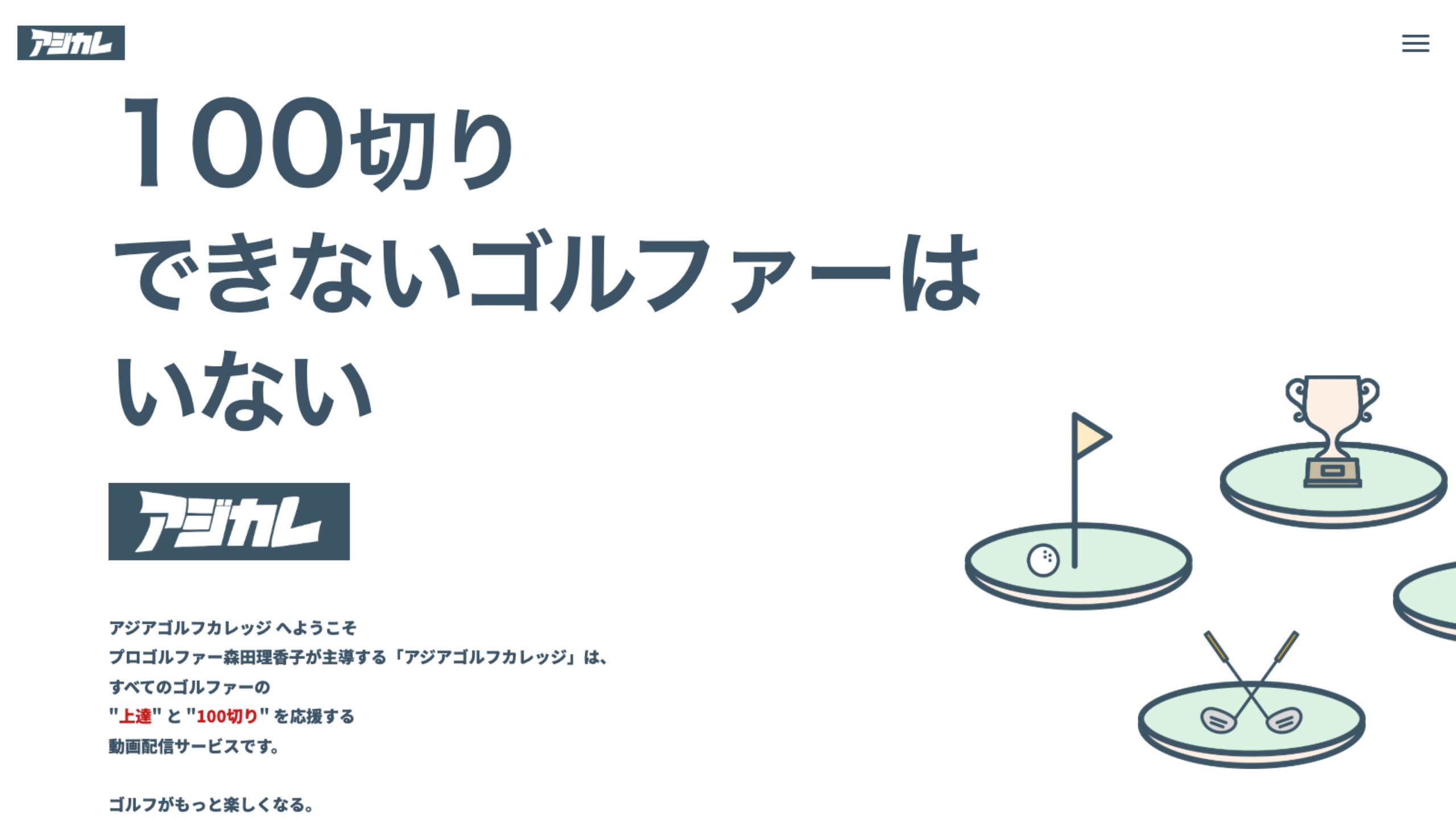 アジアゴルフカレッジ様 Webサイト制作