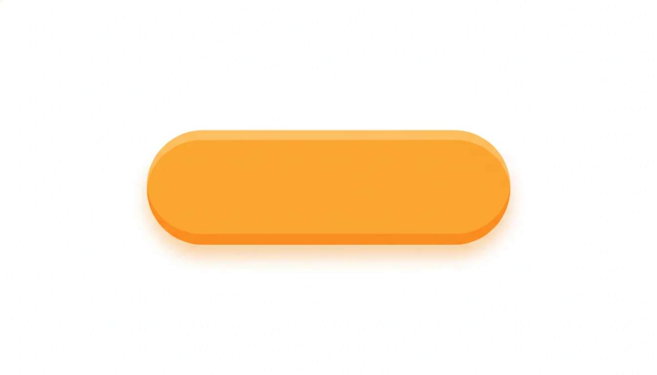 A banner ad with a bright orange 'Shop Now' button, surrounded by a subtle shadow, on a clean white background